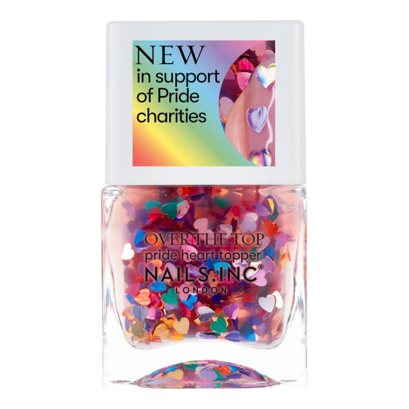 Nails.INC Pride Heart Chunky Glitter Topper