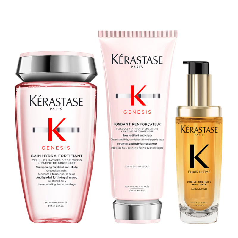 Kérastase Genesis Duo for Normal to Oily Hair & Elixir Ultime Oil